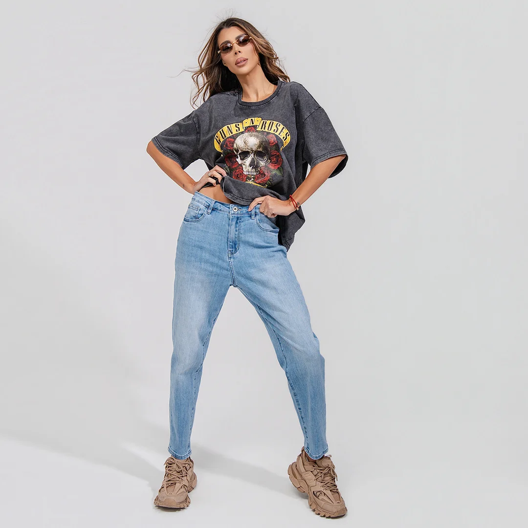 Дънки с леко паднало дъно Junona