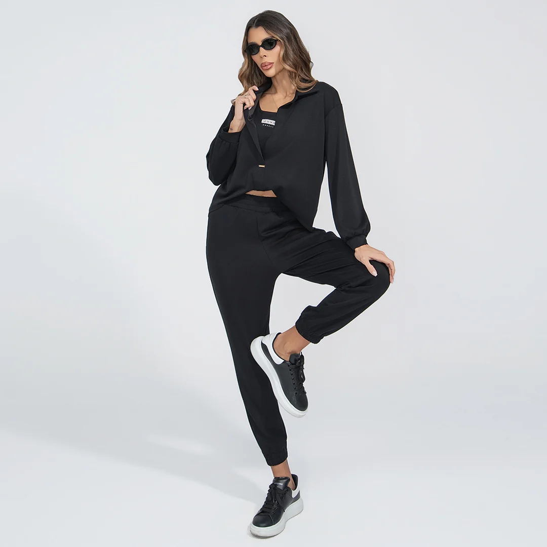 Спортен долнище със  свободна кройка и джобове Junona