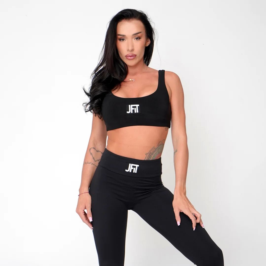 Черен спортен топ Jfit Limited