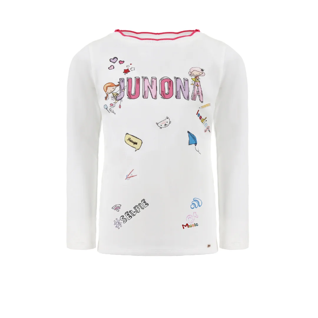 Детска блуза с цветен принт - Junona Детска блуза с цветен принт