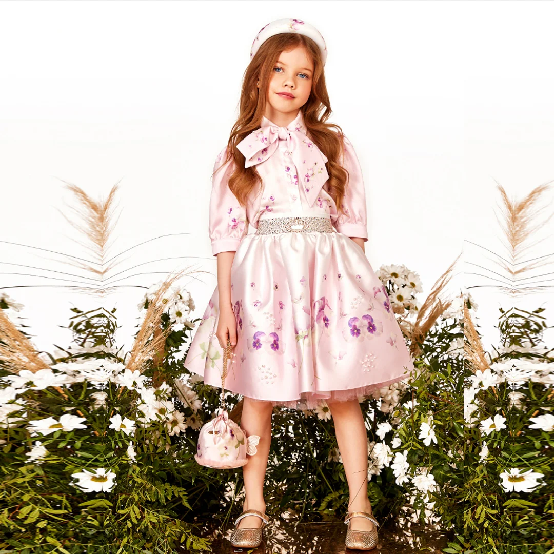 Детска риза с флорален принт