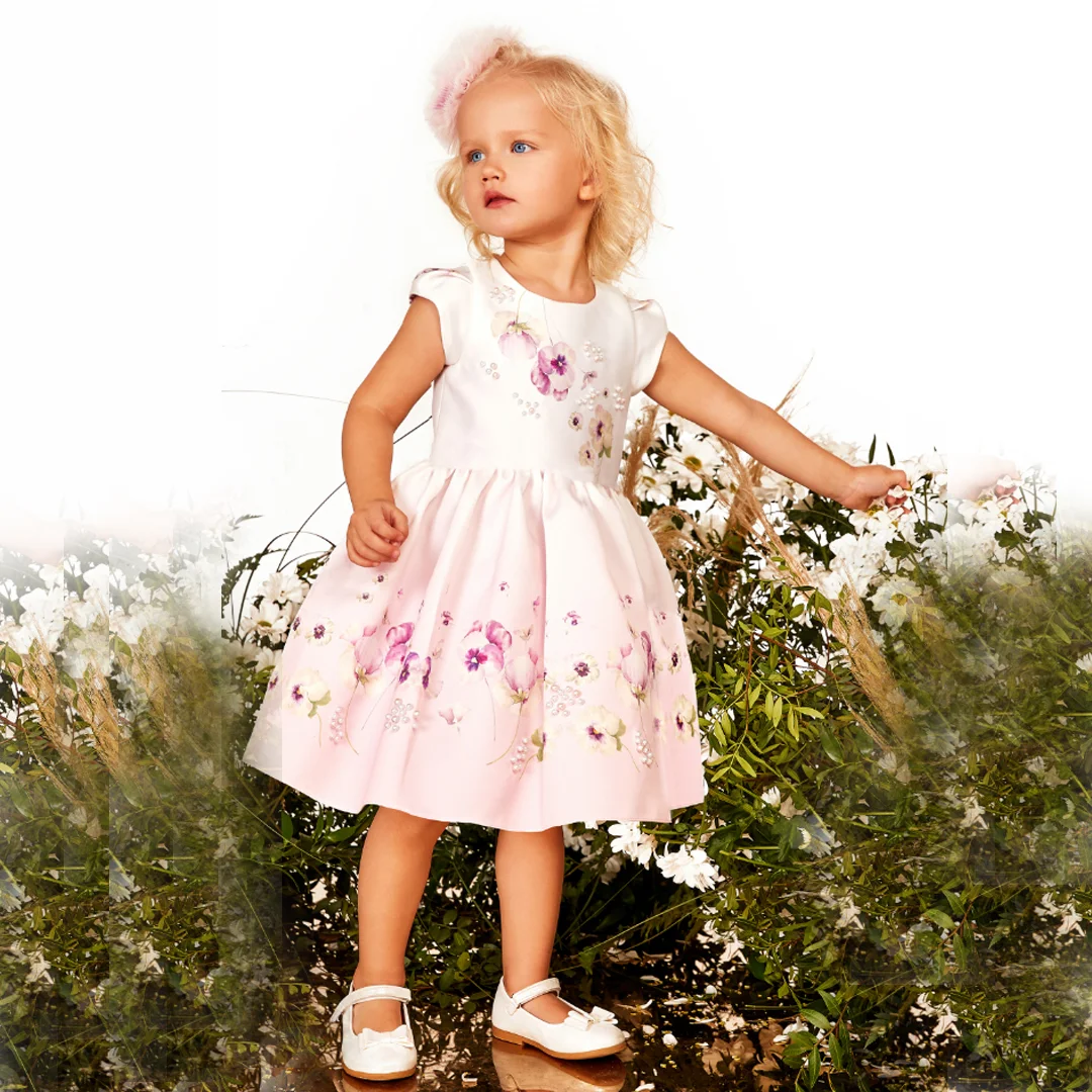 Бебешка рокля с флорален принт