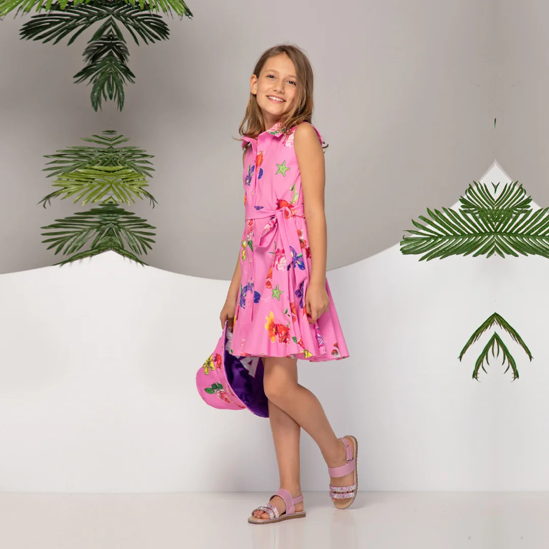 Детска рокля с яка - Junona Детска рокля с яка