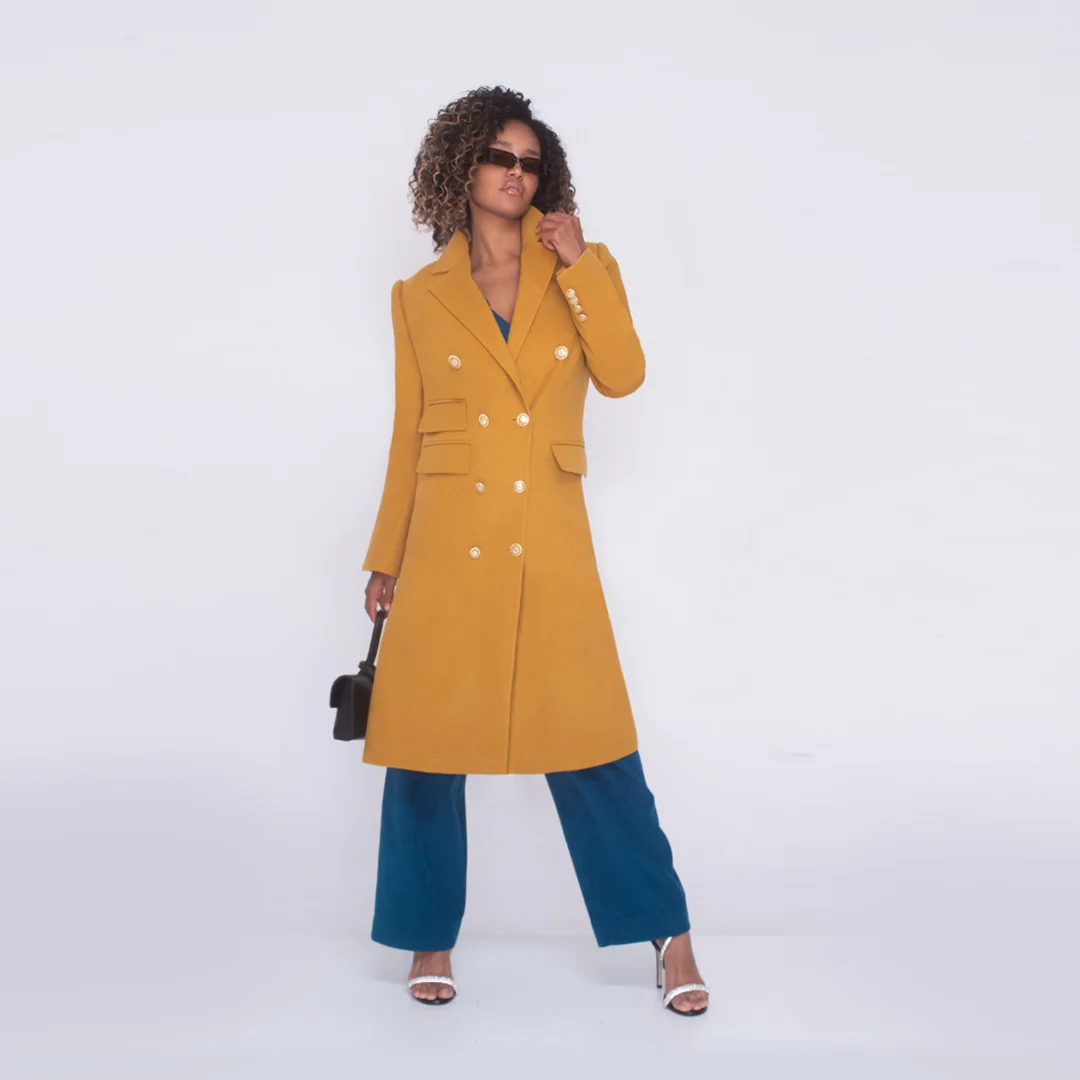 Палто с двуредово закопчаване - Junona Палто с двуредово закопчаване