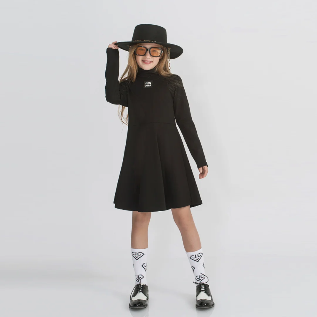 Детска рокля с поло яка - Junona Детска рокля с поло яка