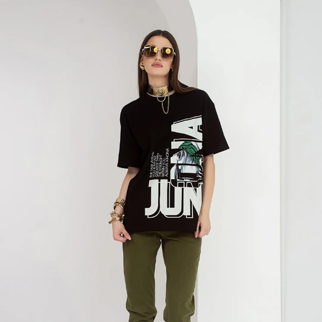 Свободна блуза с принт