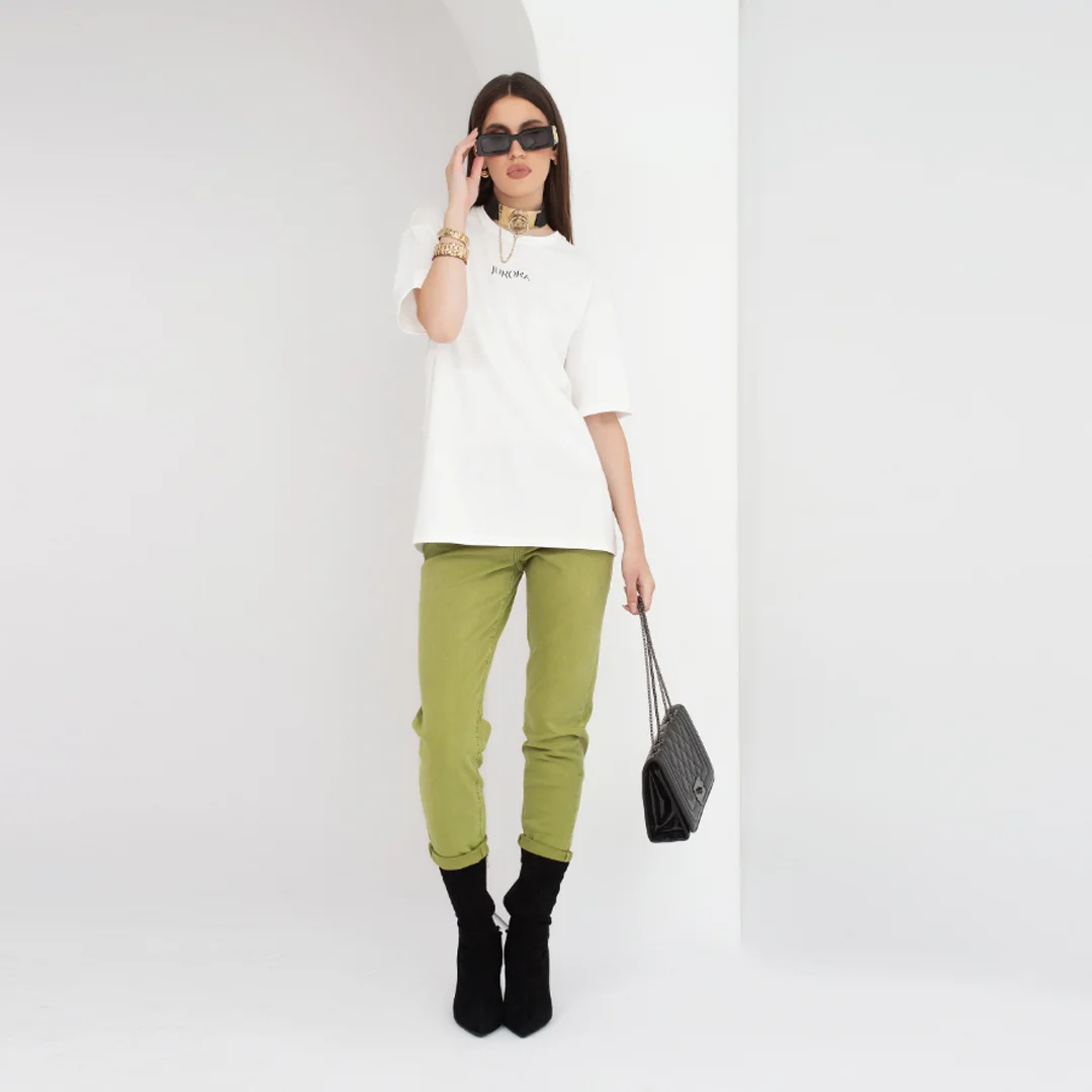 Свободни дънки с подгъв - Junona Свободни дънки с подгъв