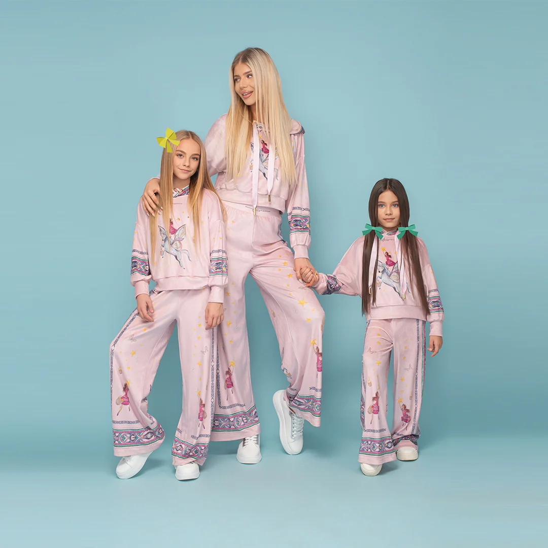 Детски панталон от кадифе с широки крачоли - Junona Детски панталон от кадифе с широки крачоли