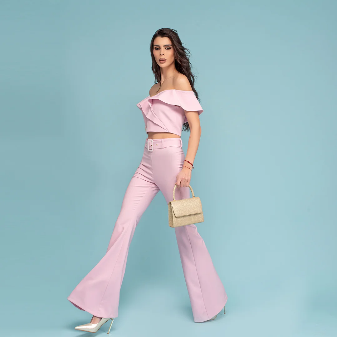 Панталон чарлстон с колан