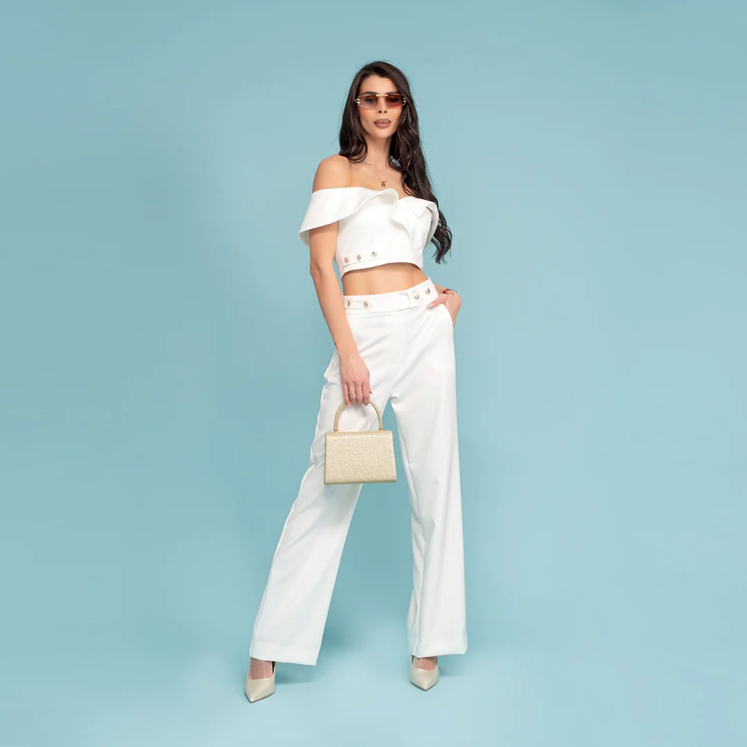 Свободен панталон с копчета