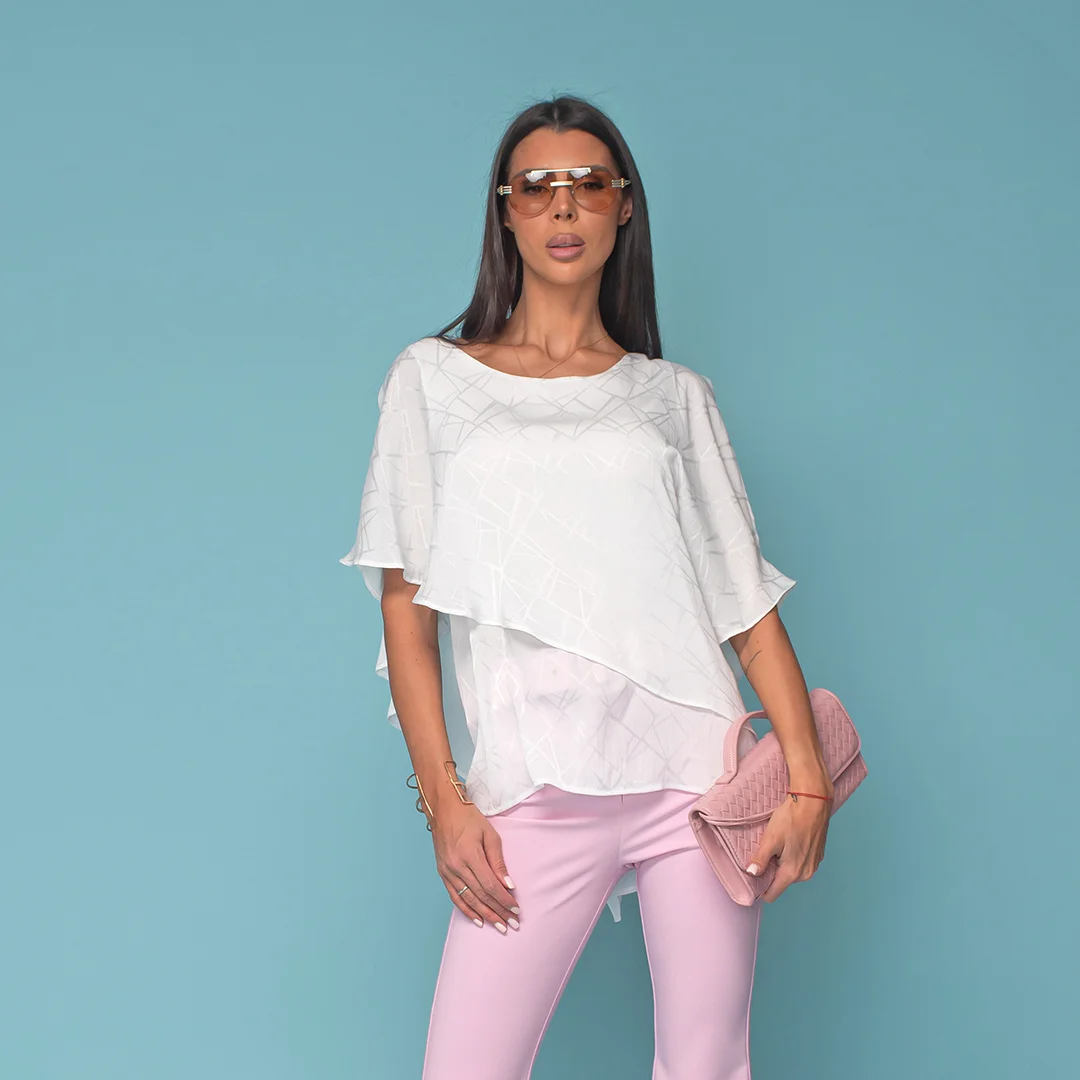 Свободна блуза с отвори на раменете - Junona Свободна блуза с отвори на раменете