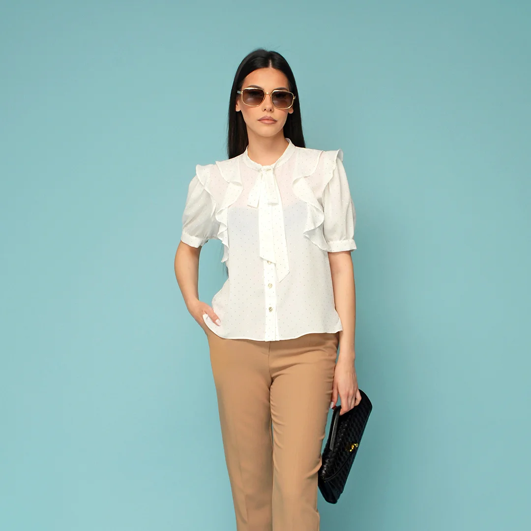 Риза с панделка и камъни - Junona Риза с панделка и камъни