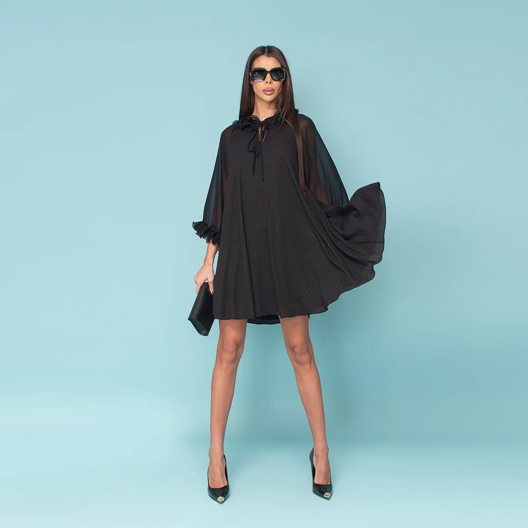 Рокля с къдри и камъни - Junona Рокля с къдри и камъни