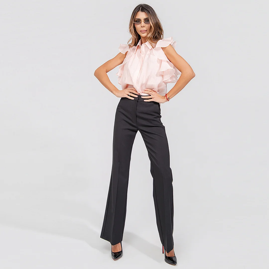 Панталон с разкроени крачоли Junona