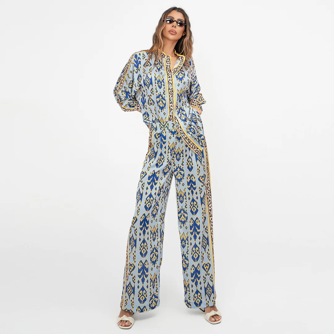 Свободен сатениран панталон