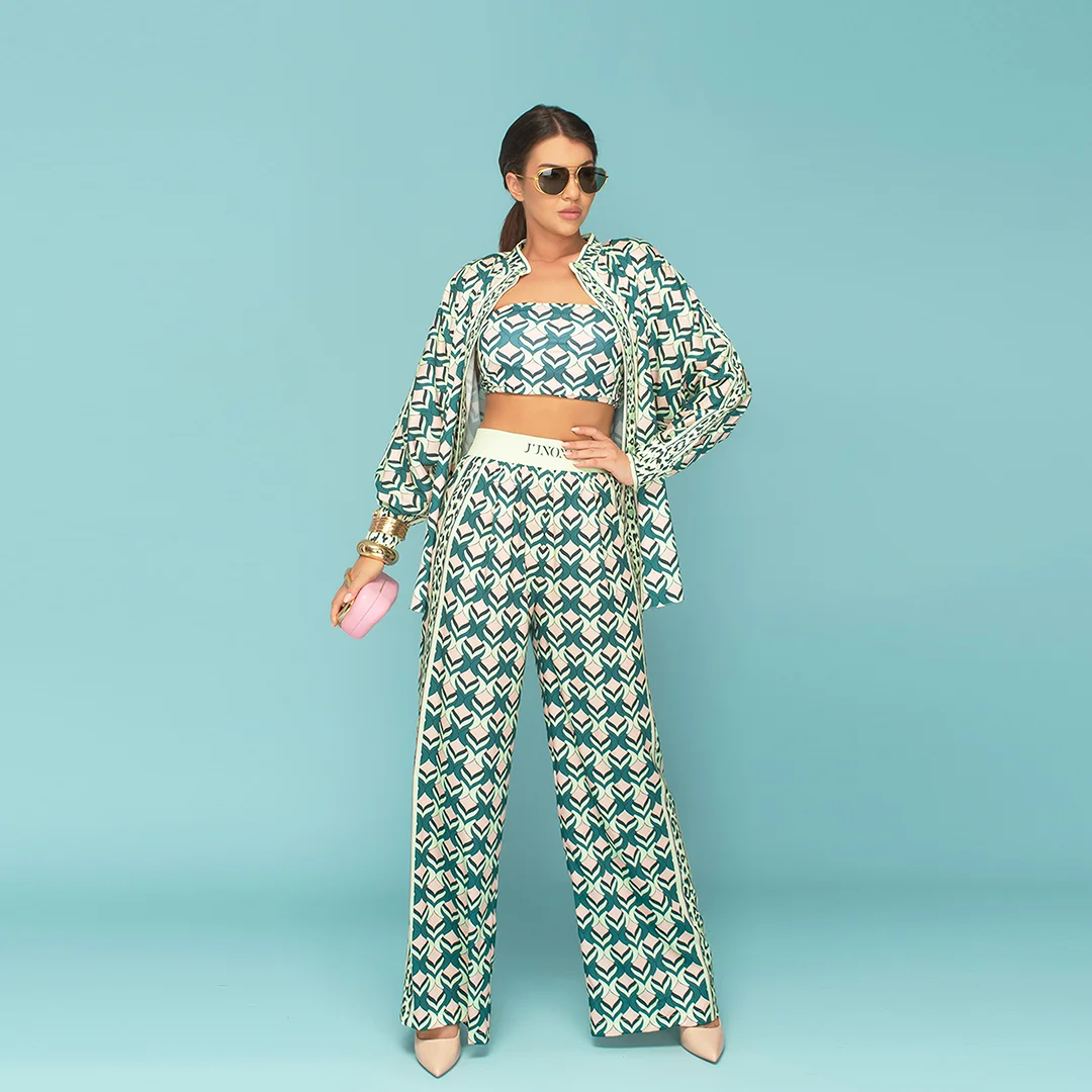 Свободен сатениран панталон