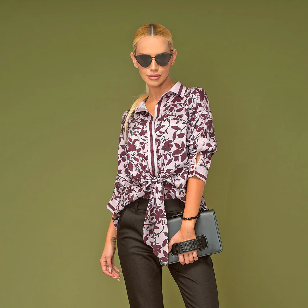 Щампована риза с връзка