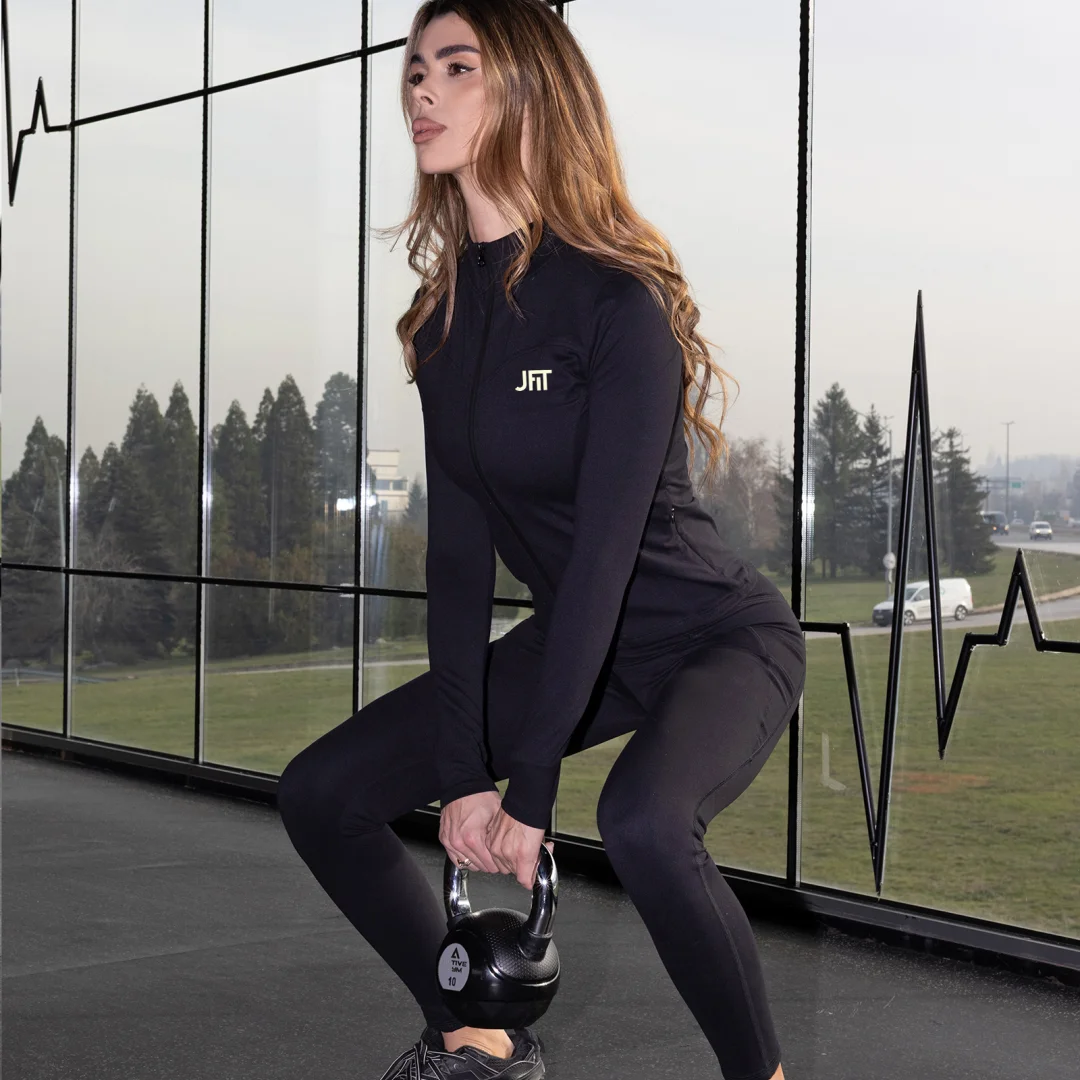 Спортно горнище  Jfit ALL BLACK