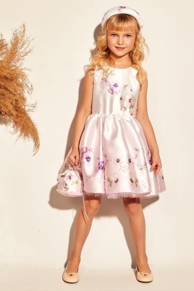 Детска рокля с флорален принт