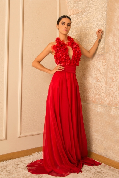 Дамска рокля Junona Red Dreams